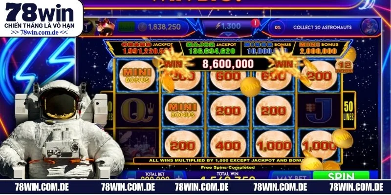 Cuộn quay lấp lánh khi khám phá Lightning Link